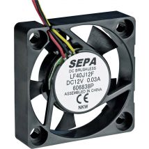 SEPA LF40J12SE22 Axial fan 12 V DC 8.3 m³/h (L x W x H) 40 x 40 x 10 mm