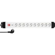 REV 0512523555 Power strip (+ switch) 10x White PG connector 1 pc(s)