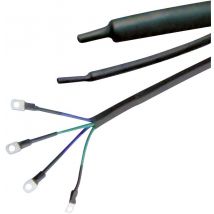 Hongshang ART002028 Heatshrink w/o adhesive Black 19.10 mm 9.50 mm Shrinkage:2:1 Sold per metre
