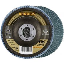 Rhodius 210662 LSZ F3 Flap disc Diameter 115 mm Bore diameter 22.23 mm Stainless steel 1 pc(s)