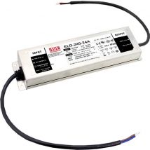 MW Mean Well ELG-240-36AB-3Y LED driver Constant voltage 239.76 W 3.33 - 6.66 A 33.5 - 38.5 V DC 3-in-1 dimmer, Suitable for flammable surfaces, Approved for