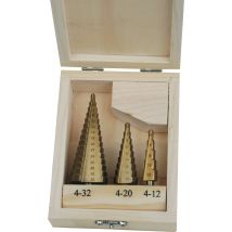 Brueder Mannesmann M54603 Step drill bit set 3-piece 1 pc(s)