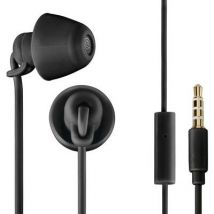 Thomson EAR3008BK Piccolino In-ear headphones Corded (1075100) Black Noise cancelling Headset, Volume control