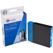 G&G Ink cartridge replaced Canon PGI-2500C XL Compatible Cyan NP-C-2500XLC 1C2500C