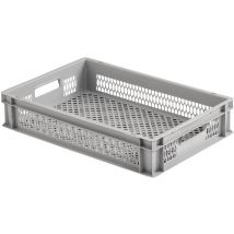 Alutec 75050 Plastic box Latticed (W x H x D) 600 x 120 x 400 mm Grey 1 pc(s)
