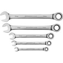 Gedore RED 3300849 R07105005 Crowfoot wrench set 5-piece Spanner size (metric) 07 - 29 mm