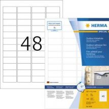 Herma 9536 Labels (A4) 45.7 x 21.2 mm Film, matt White 1920 pc(s) Extra strong Label film