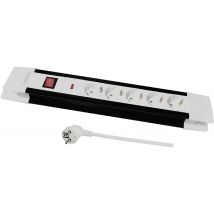 LogiLink LPS211 Power strip (+ switch) Black, White PG connector 1 pc(s)