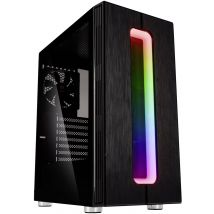 Kolink Nimbus RGB Midi tower PC casing Black Built-in fan, Built-in lighting, Window, Dust filter