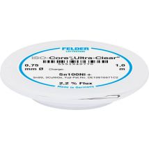 Felder ISO-Core Ultra-Clear Sn100Ni+ Solder, lead-free Reel Sn99,25Cu0,7Ni0,05 0.75 mm