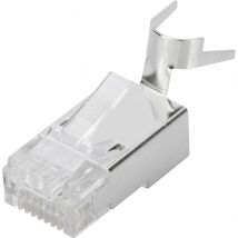 Digitus AK-219604 Cat 6A RJ45 modular plug, shielded AK-219604 Plug, straight No. of pins (RJ) 8P8C 1 pc(s)