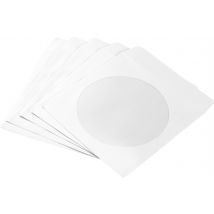 Basetech CD box BT-2267609 1 CD/DVD/Blu-Ray White Paper 50 pc(s)