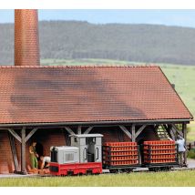 Busch Feldbahn 12014 H0f Field track start set Brick transport