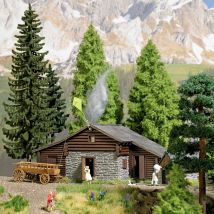 Busch 1444 H0 Alpine hut with small stable