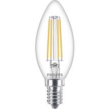 Philips LED 76219300 LED (monochrome) EEC E (A - G) E14 Candle shape 6.5 W = 60 W Warm white (Ø x L) 3.5 cm x 9.7 cm 1 pc(s)