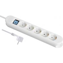 Maxtrack NV 57-1,5 WL Power strip (+ switch) White PG connector 1 pc(s)