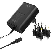 Ansmann 1201-0024 Mains PSU (adjustable voltage) 12 V DC, 9 V DC, 7.5 V DC, 6 V, 4.5 V DC, 3 V 1500 mA 18 W