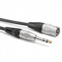 Sommer Cable HBP-XM6S-0090 Audio/phono Adapter cable [1x XLR plug 3-pin - 1x Jack plug 6.3 mm (mono)] 0.90 m Black