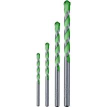 kwb 052800 40Cr steel Granite drill bit 4-piece 5 mm, 6 mm, 8 mm, 10 mm Cylinder shank 1 Set