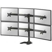 Neomounts FPMA-D700DD6 6x Monitor desk mount 25,4 cm (10) - 68,6 cm (27) Black Swivelling, Swivelling, Tiltable