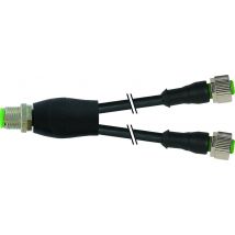 Murrelektronik 7000-40701-6130030 Sensor/actuator splitter/adapter M12 x 1 Socket, straight, Socket, straight 0.30 m No. of pins (RJ): 4 1 pc(s) Bag
