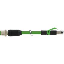 Murrelektronik 7000-44711-7960300 Sensor/actuator connector (pre-fab) M12 x 1 Plug, straight, RJ45 plug enclosure 3.00 m No. of pins (RJ): 4 1 pc(s)