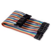 Whadda WPA429 Jumper cable [40x Wire jumper socket - 40x Wire jumper socket] 15.00 cm Multi-coloured