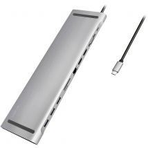 LogiLink USB-C® docking station UA0373 Compatible with (brand): Universal USB-C® powered, Built-in card reader