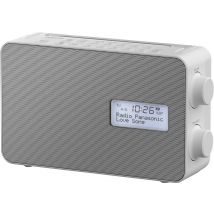 Panasonic RF-D30BTEG-W Kitchen radio DAB+, FM Bluetooth, AUX Alarm clock, splashproof White