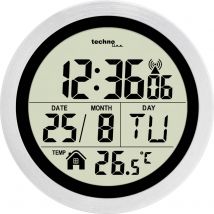 Techno Line WT3005 Radio Radio clock 14.7 cm x 14.7 cm x 14.7 cm x 14.7 cm x 7.9 cm Silver Sprayproof