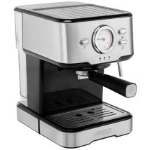 Princess 01.249412.01.001 Capsule coffee machine Stainless steel, Black incl. frother nozzle, incl. pressure brew unit, incl. filter coffee maker