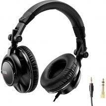 Hercules DGP DJ60 DJ Over-ear headphones Corded (1075100) Black Foldable