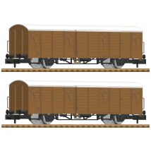 Fleischmann 826213 N 2er-Set covered goods wagon of DB-AG
