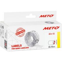 METO Price labels 9506154 Removable Label width: 22 mm Label height: 12 mm White 1 pc(s)
