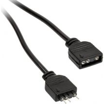 PC fan Cable extension [1x PC fan socket 3-pin - 1x PC fan plug 3-pin] 0.50 m Black Kolink