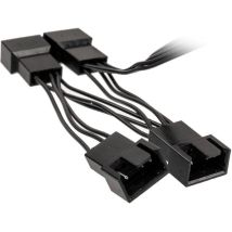 PC fan Y cable [1x PC fan socket 4-pin - 4x PC fan socket 4-pin] 0.35 m Black Kolink