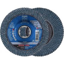 PFERD TOOLS 67689063 PFR 125-L Z 40 SGP CURVE STEELOX/X-LOCK Flap disc Diameter 125 mm Bore diameter 22.23 mm Stainless steel, Steel 10 pc(s)