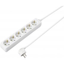 Sygonix SY-4891000 Power strip White PG connector 1 pc(s)