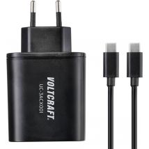 VOLTCRAFT UC-3ACX001 USB charger 38 W 2x USB-A, 1x USB-C® Power Delivery Black Indoors