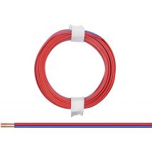 Donau Elektronik 114-02 Strand 2 x 0.08 mm² Red blue 5 m