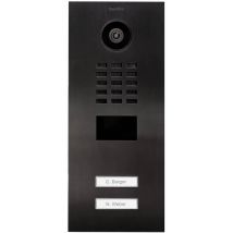 DoorBird D2102V IP video door intercom LAN Outdoor panel V2A stainless steel (brushed), Titanium look