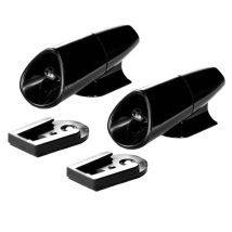 HP Autozubehoer Wildwarner Set Clip ABS plastic Registration plate bracket (L x W x H) 5.9 x 2.5 x 3 cm