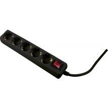 AS Schwabe 11394 Power strip (+ switch) Black PG connector 1 pc(s)