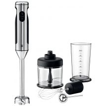 WMF Lineo Hand-held blender 700 W Turbo function, with base, with mixing jar Stainless steel, Black