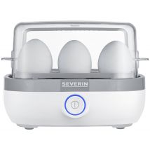 Severin EK 3164 Egg boiler with graduated beaker, with egg piercer, BPA-free White, Grey