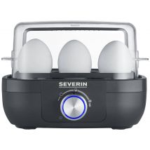 Severin EK 3166 Egg boiler BPA-free, with graduated beaker, with egg piercer Black-silver