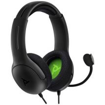 PDP 048-141-EU Gaming Over-ear headset Corded (1075100) Stereo Black Microphone noise cancelling, Noise cancelling Microphone mute