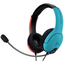 PDP 500-162-EU-BLRD Gaming Over-ear headset Corded (1075100) Stereo Blue, Red (anodised) Microphone noise cancelling, Noise cancelling Microphone mute