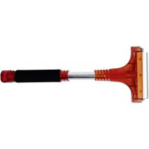 HP Autozubehoer Deluxe Plastic, Metal Ice scraper/brush Soft grip, Squeegee (L x W) 31.5 cm x 13 cm Red