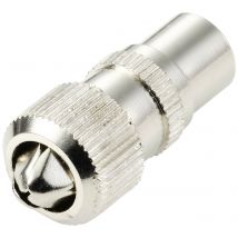 TRU COMPONENTS Coaxial connector metal male Cable Ø: 5~7 mm